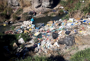 Litter and Waste in the Hennops River in Centurion
